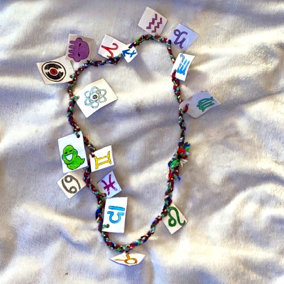 Hand Crafted Jewelry - HANDMADE • ONE-OF-A-KIND • Homestuck/Horoscope Necklace 🖤